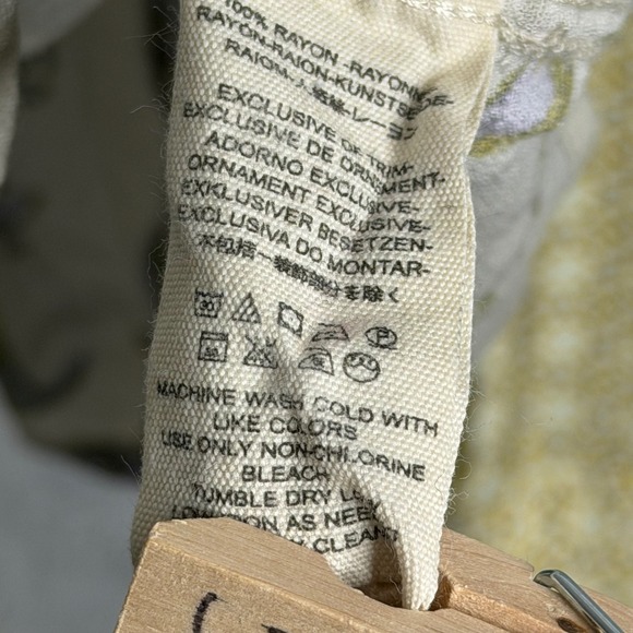 Free People Aloha State Of Mind Cropped Top Womens S Yellow Multi Boho Floral - Picture 4 of 7